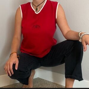 GLORIA VANDERBILT SPORT red tanktop, size M
